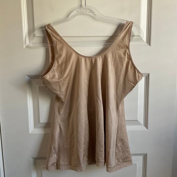 SPANX Slimplicity Under Open Bust Nude Satin Camisole - Size 2X - Picture 6 of 6